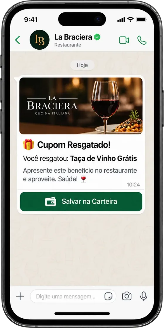 La Braciera's WhatsApp chat